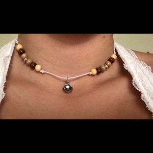 handmade hemp cord necklace